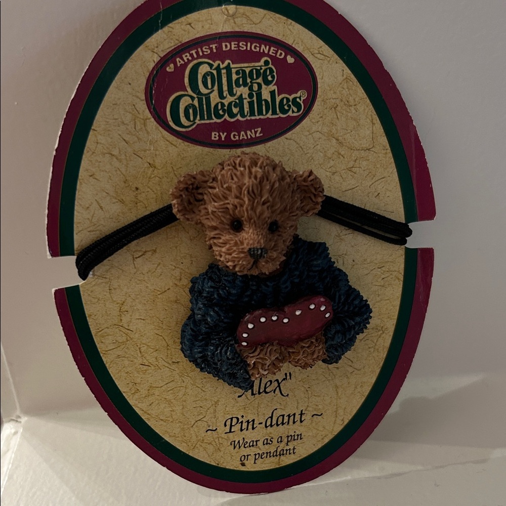 GANZ Cottage Collectibles Bear Pin-Dant